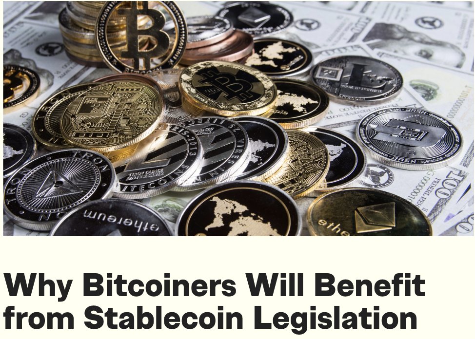 thedailyeconomy's tweet image. New stablecoin legislation gives Bitcoiners a boost by breaking banking monopolies, enabling crypto innovation, and setting the stage for Bitcoin to thrive as a hedge against inflation.
@Econ_Goggles explains in her latest: thedailyeconomy.org/article/bitcoi…