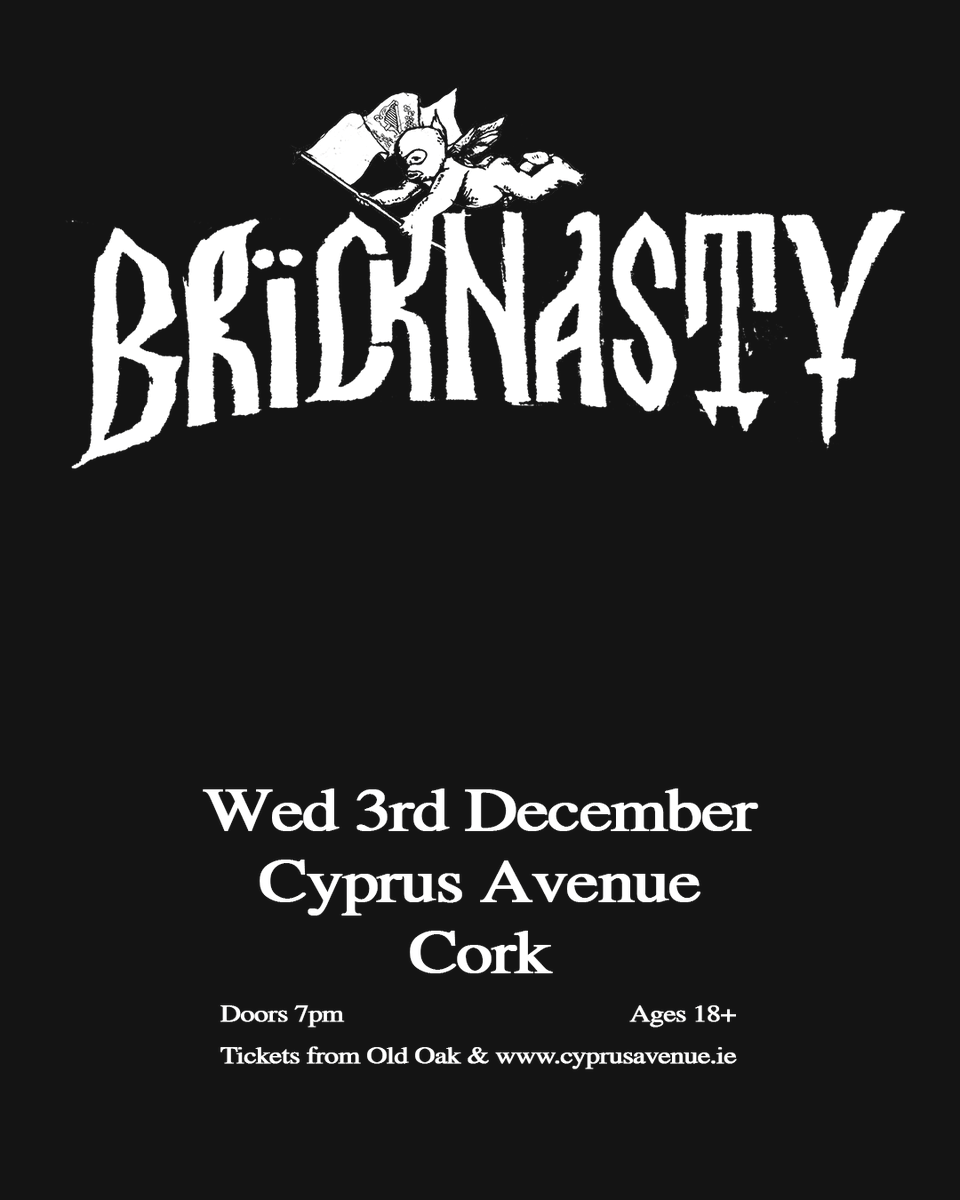 CyprusAveCork's tweet image. 🎶 BRICKNASTY live at Cyprus Avenue! 🎶
📍 Cyprus Avenue, Cork
📅 Wednesday, 3rd December
🕖 Doors 7PM
🔞 Ages 18+
🎟️ Tickets available now from Old Oak & cyprusavenue.ie
IG: @bricknxsty FB: @bricknxsty