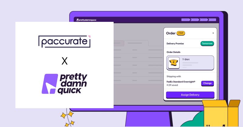 .<a href="/paccurateio/">Paccurate</a> + @prettydamntweet = packing magic ✨🎩

Matches the best-sized package size &amp; shape for every order.