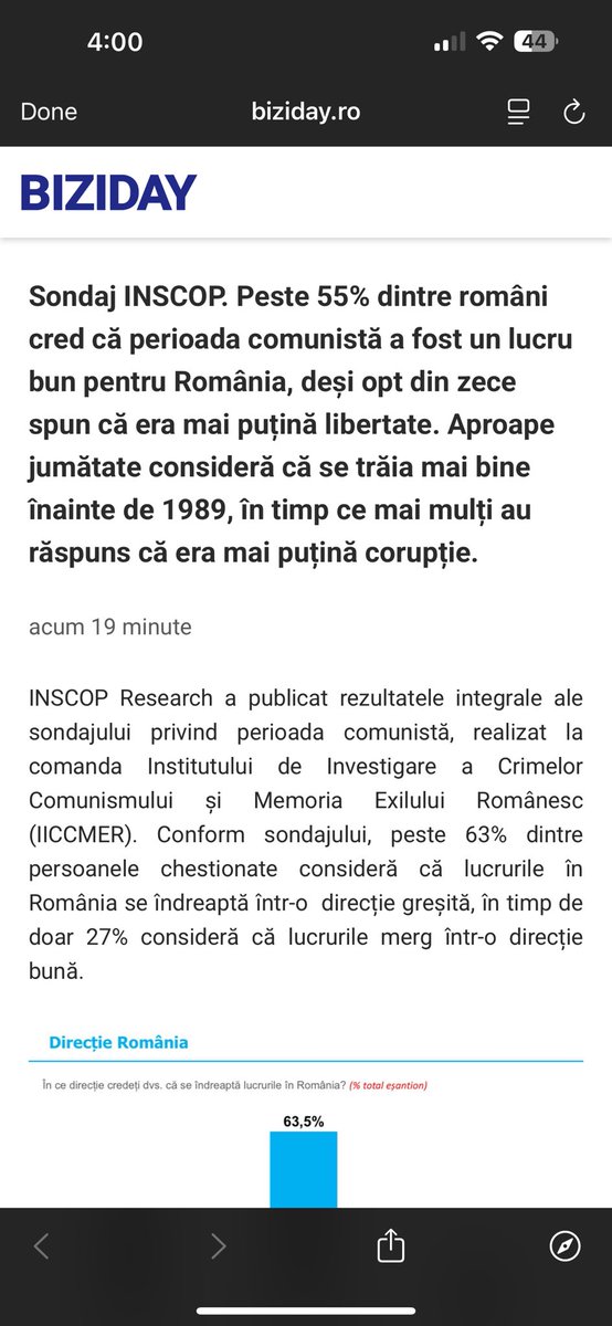 bogdansuditu's tweet image. Peste 55% dintre români sunt niște imbecili care n-au înțeles nimic din Revoluția de la ‘89 și idealurile de atunci și mai nimic de atunci încoace. Cifra asta ne arată de ce țara asta e încă în mocirla pesedistă în vreme ce vecinii noștri au înflorit.