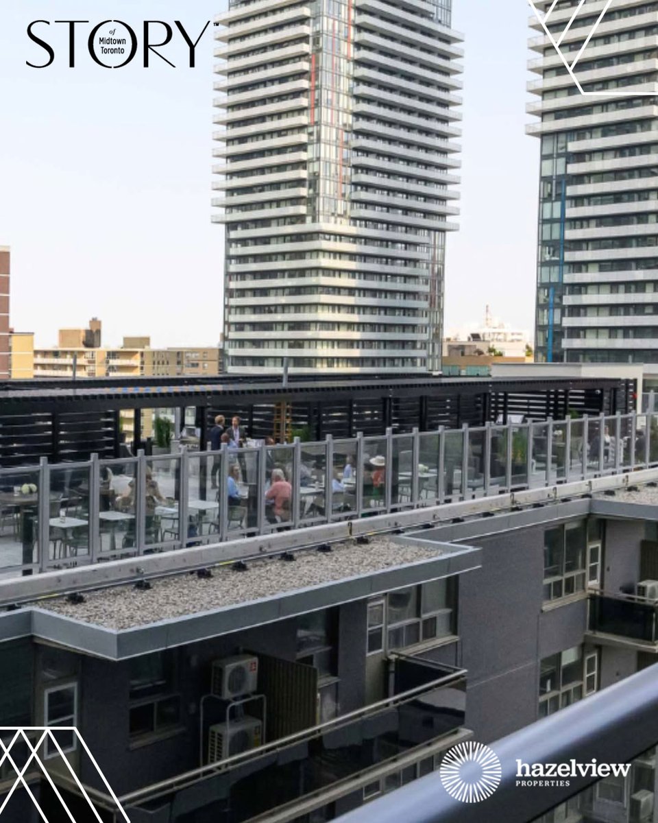 Evenings done right at Story of Midtown Toronto. ☀️ As the sun dips below the skyline, our 10th-floor rooftop terrace becomes your private escape in the heart of the city. Take in 180-degree views of Midtown while enjoying thoughtfully designed spaces that elevate every moment.