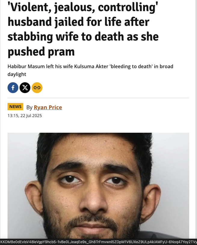 potkazar's tweet image. to stab your wife while she is pushing the pram! 🤦♂️
Where did they import these people from?!
Habibur Masum left his wife bleeding to death!