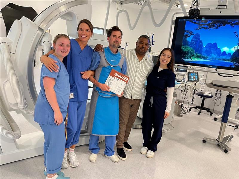 PenNeuro's tweet image. EU HCPs: Congratulations Dr. Fritz Wodarg and Dr. Johannes Hensler for being the first in the EU to use the #swiftPAC packing coils in EMEA! A huge thank you to both physicians for broadening the availability of #swifPAC to more patients!