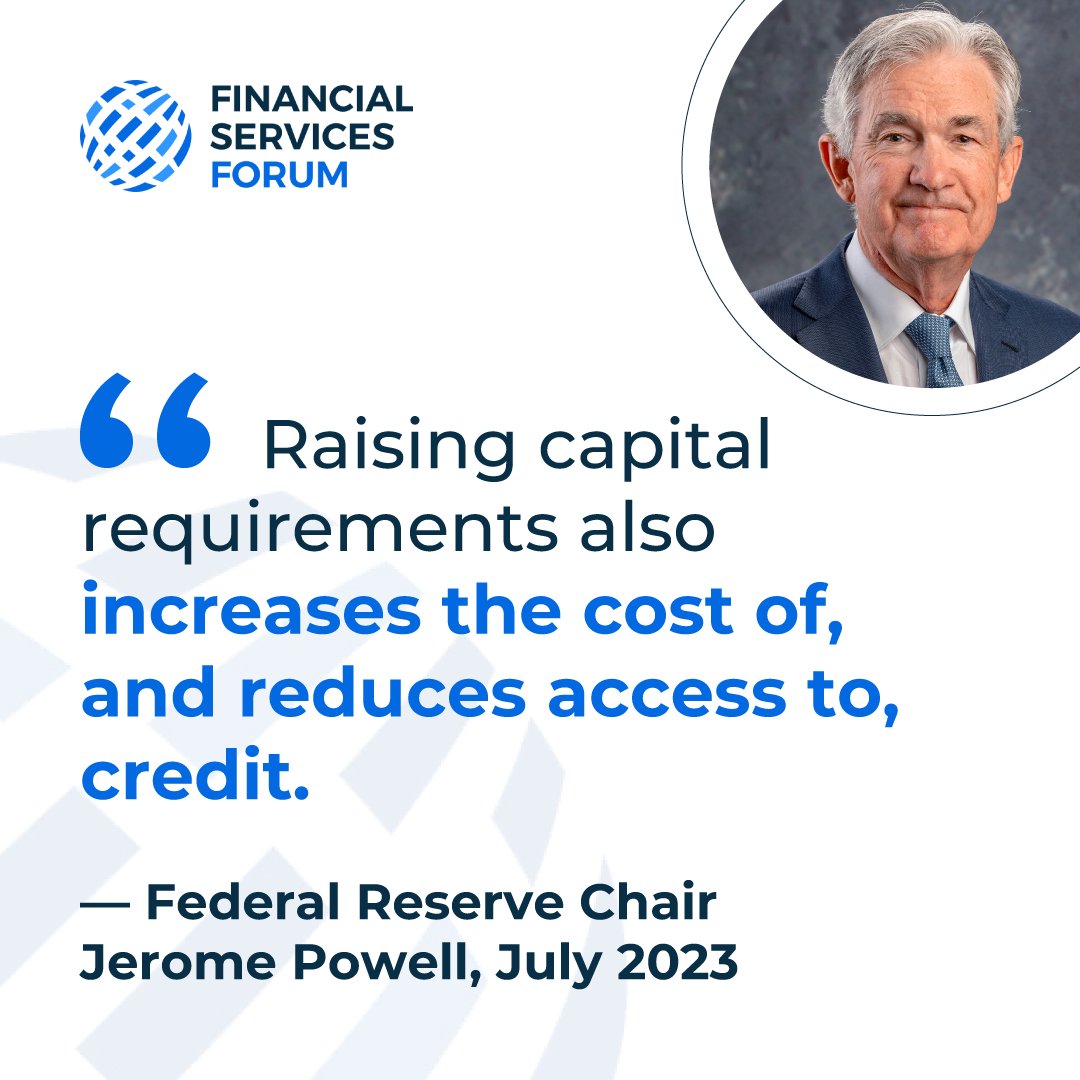 FSForum's tweet image. When the financial system works well, Americans thrive. Modernizing capital rules for the largest U.S. banks can make credit more affordable for families and businesses. Learn more: zurl.co/d6gZf