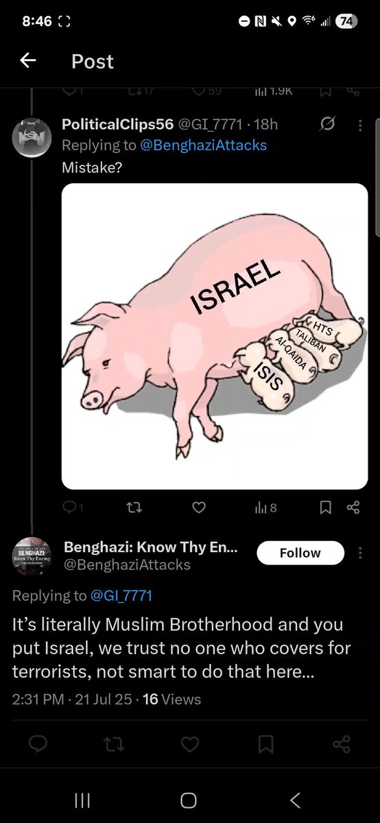 GI_7771's tweet image. An alleged former "CIA officer," who claims to fight terrorism, blocks me and accuses me of covering for terrorists when I post an image attacking the number one state sponsor of terrorism, Israel. These so-called "counter-terrorism" experts can't seem to handle the truth😂😂😂😂