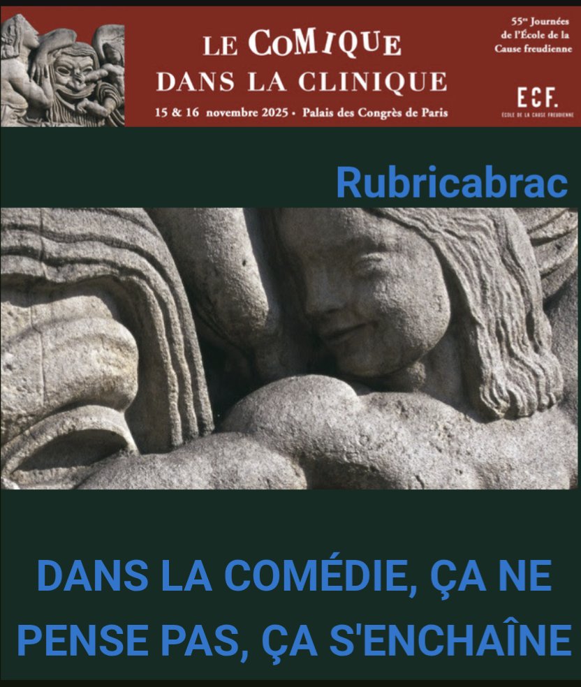 J55 
Rubricabrac 
Conversation avec Alain Françon, metteur en scène.
Deuxième partie.

⏯️youtu.be/Vpa-WD84WLA?fe…

S'inscrire aux J55
events.causefreudienne.org/homepage/236-l…

Le blog des J55
journees.causefreudienne.org