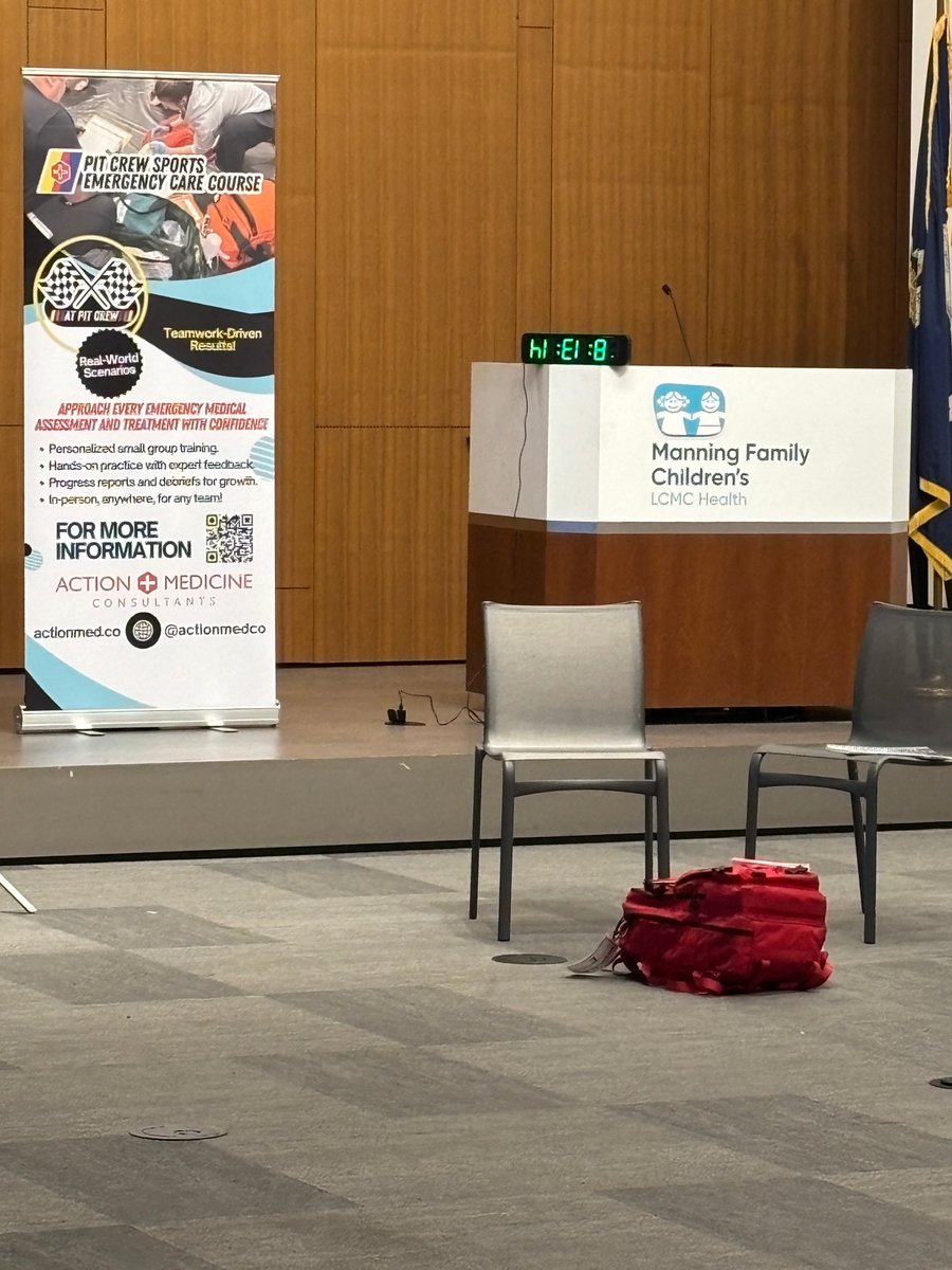 ActionMedCo's tweet image. Our Crew Chiefs are ready for laps with 23 on-course for Pit Crew Sports Emergency Care Course in NOLA at @ManningChildrens !