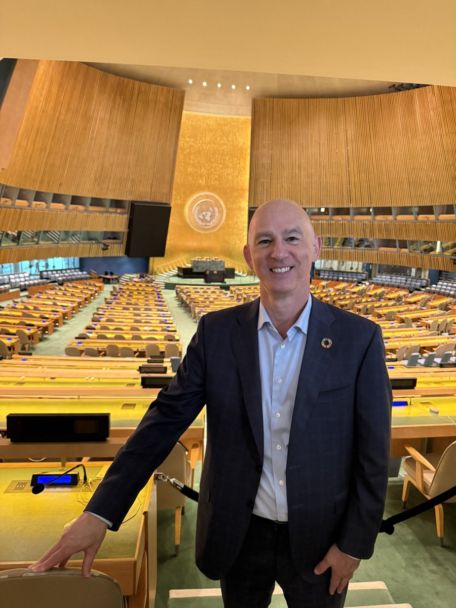 mcmageejr's tweet image. Was delighted to join @MinervaUni alumnus & Millennium Fellow Bat-Anujin Tumurkhuyag at the United Nations. We spoke about the role universities and students can play in meeting the UN’s Sustainable Development Goals. Grateful to @SamVaghar for inviting us!