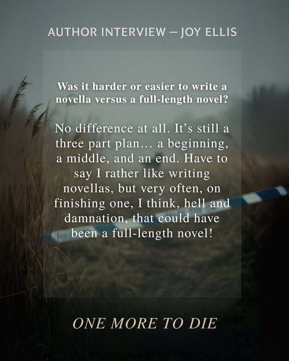 JoffeBooks's tweet image. We sat down with the brilliant mind behind One More to Die, Joy Ellis!
Take a peek behind the scenes of Joy’s latest crime thriller. You’ll love it. Out this thursday!
Pre-Order now: geni.us/one-more-to-die