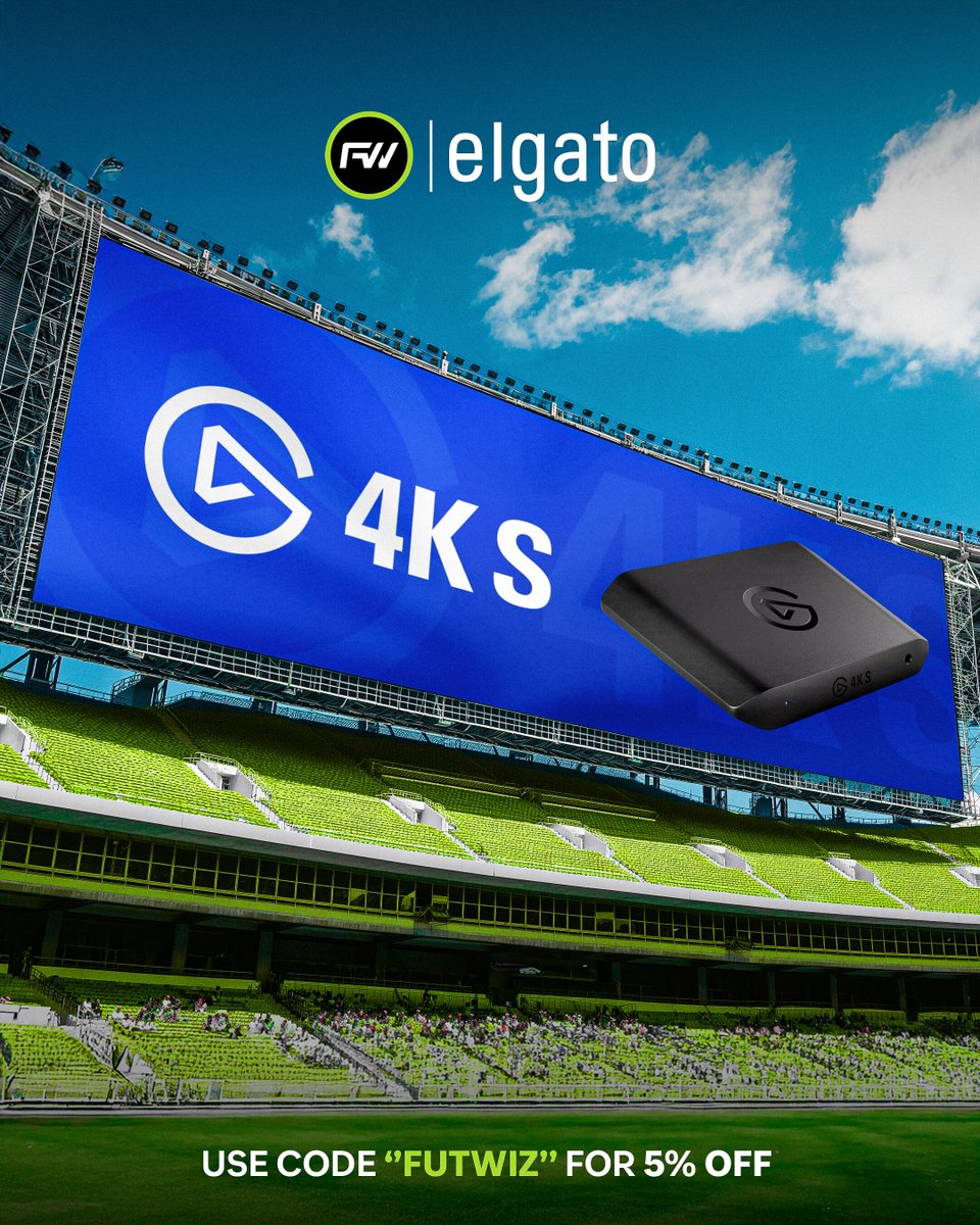 🟢 The FC26 trailer dropped last week and it's looking 🔥 

Now’s the perfect time to start your content journey 📽️  

Meet the NEW <a href="/elgato/">Elgato</a> 4K S Capture Card:
✅ 4K60 Capture
✅ Zero latency passthrough
✅ Plug &amp; Play with Xbox, PlayStation &amp; Switch 2

Ready for kickoff? ⚽