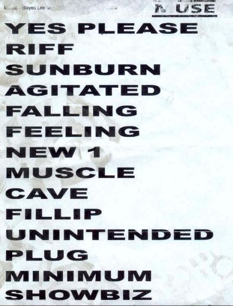 maria_nero's tweet image. Jul 22 2000 #MuseHistory @muse performed at the Blaye-les-Mines Festival in #France - They played a 13 song set supporting Showbiz. New One = New Born.