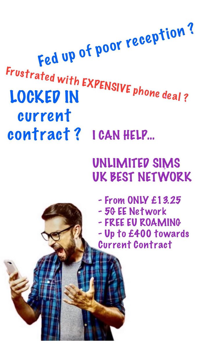 saintdusty's tweet image. I can help you break free from your expensive contracts — UNLIMITED DATA from ONLY £13.25 …with up to £400 switch support available !
If you’re paying too much, we can explore smarter options by bundling SIMs and other services together — tailored to suit your needs 💜