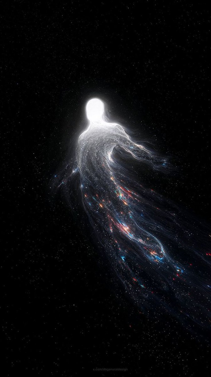 YashsCanvas's tweet image. Immerse yourself in this surreal cosmic wallpaper, featuring a glowing ethereal figure and vibrant starry skies.
Perfect for an aesthetic phone background or desktop art with a dreamlike, space-inspired design.