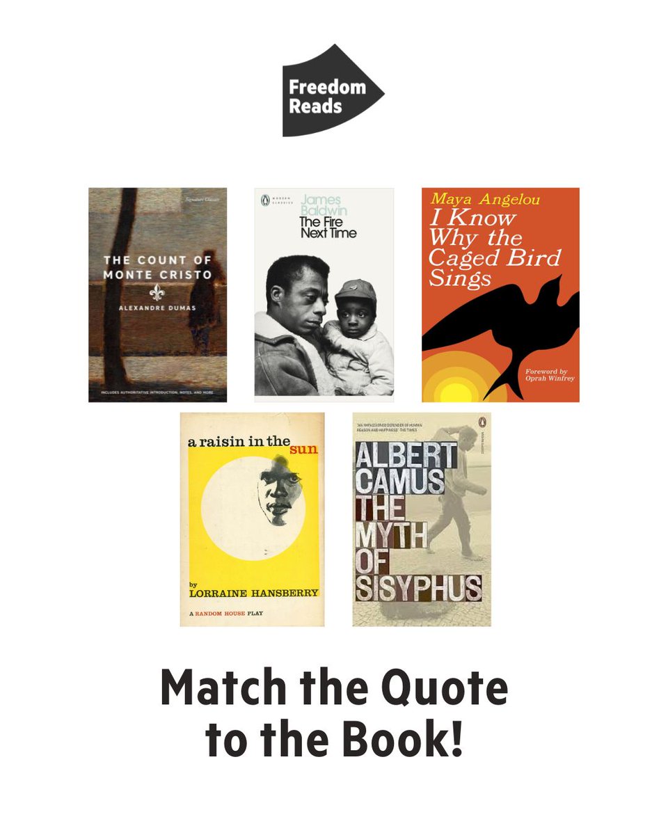 million_book's tweet image. Day 2! And we have another clue! 

All week long we’re sharing powerful quotes from books in our Freedom Library. Can you guess where the quote comes from?

Share your guesses below!

Answer will be revealed by 5pm.
#freedomreads #freedomlibrary #books #quotes  #fun