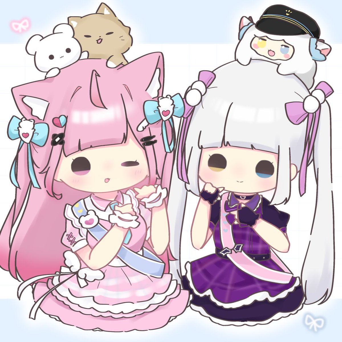 87____ym's tweet image. 🩷🩵💛 #さくなあーと #めあArt