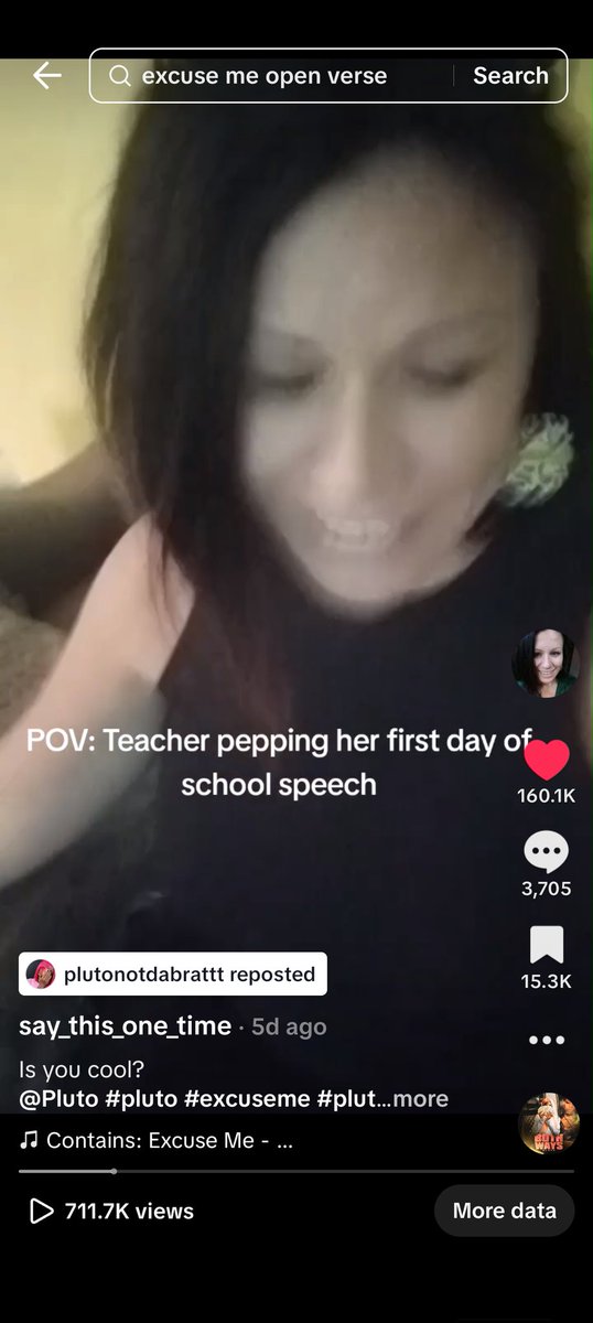 On <a href="/tiktok/">TikTok</a> Pluto whose song I "remixed" reposted me!!!! That means we are pretty much besties and I will be featured on her next song!;)