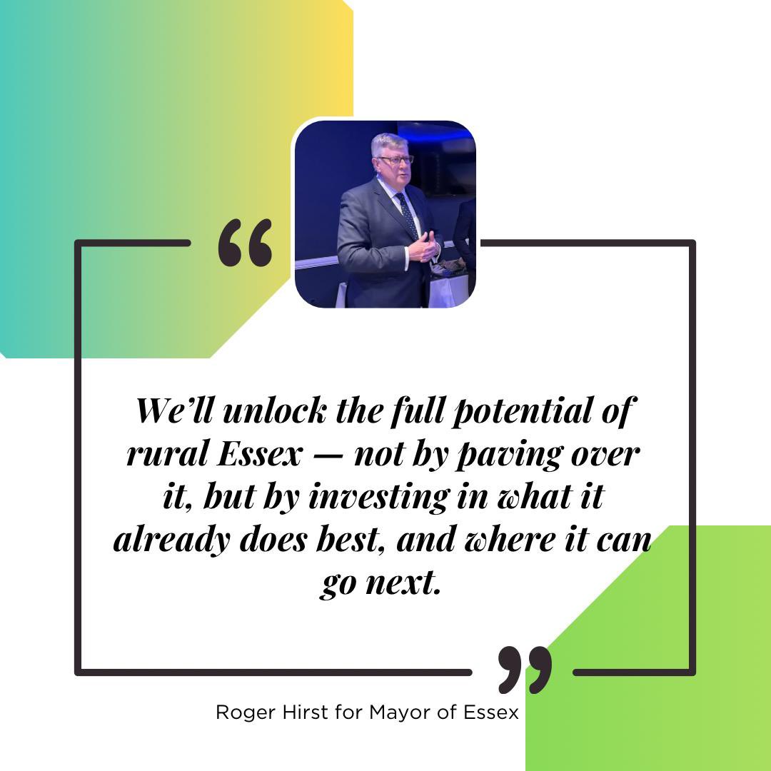 Hirst4EssexPFCC's tweet image. We Don’t Just Need to Preserve Rural Essex — We Need to Power It
As Mayor, I’ll back these industries with real infrastructure, digital connectivity, planning reforms, and support for enterprise — not just policy, but action.
We’ll unlock the full potential of rural Essex