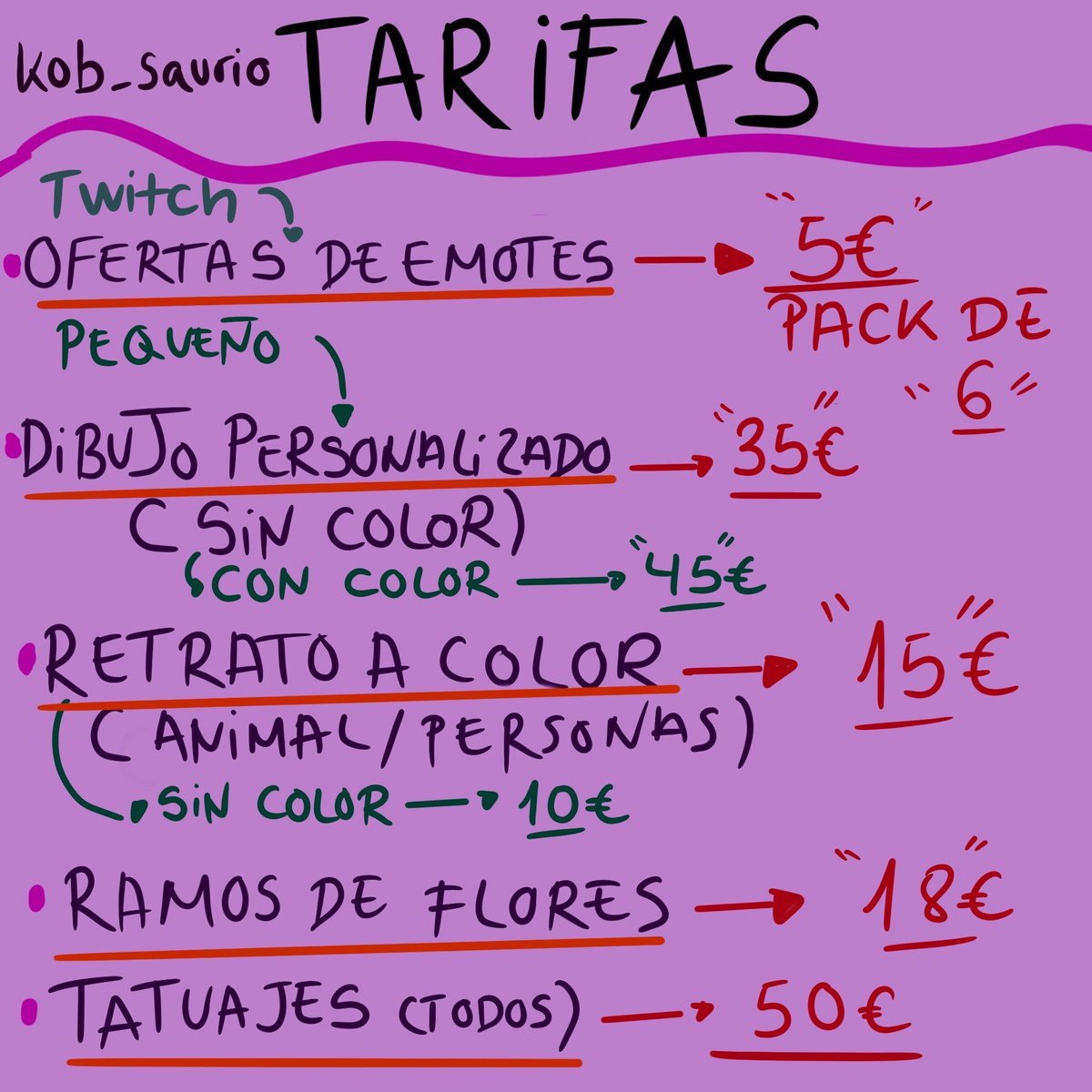Precios ✨ actualizados ♥️