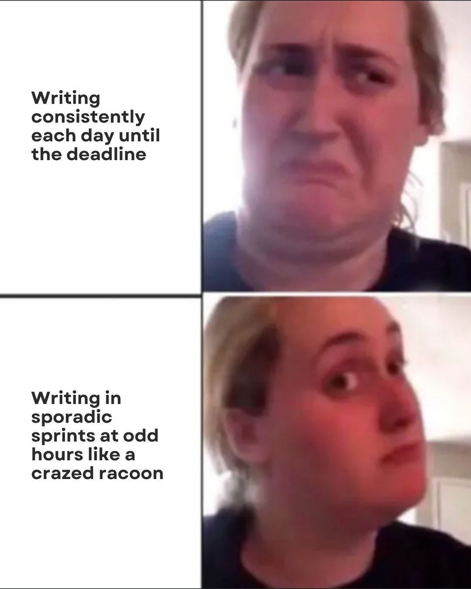 NealShusterman's tweet image. Who else is like this? I know my fellow writers relate 😬 ...Right?
#writerslife #wip #writing #amwriting #amediting #bookstagram #author #writersofinstagram #readersofinstagram #bookishmemes #bookishhumor #booktok #readersofig #bookcommunity #writinglife