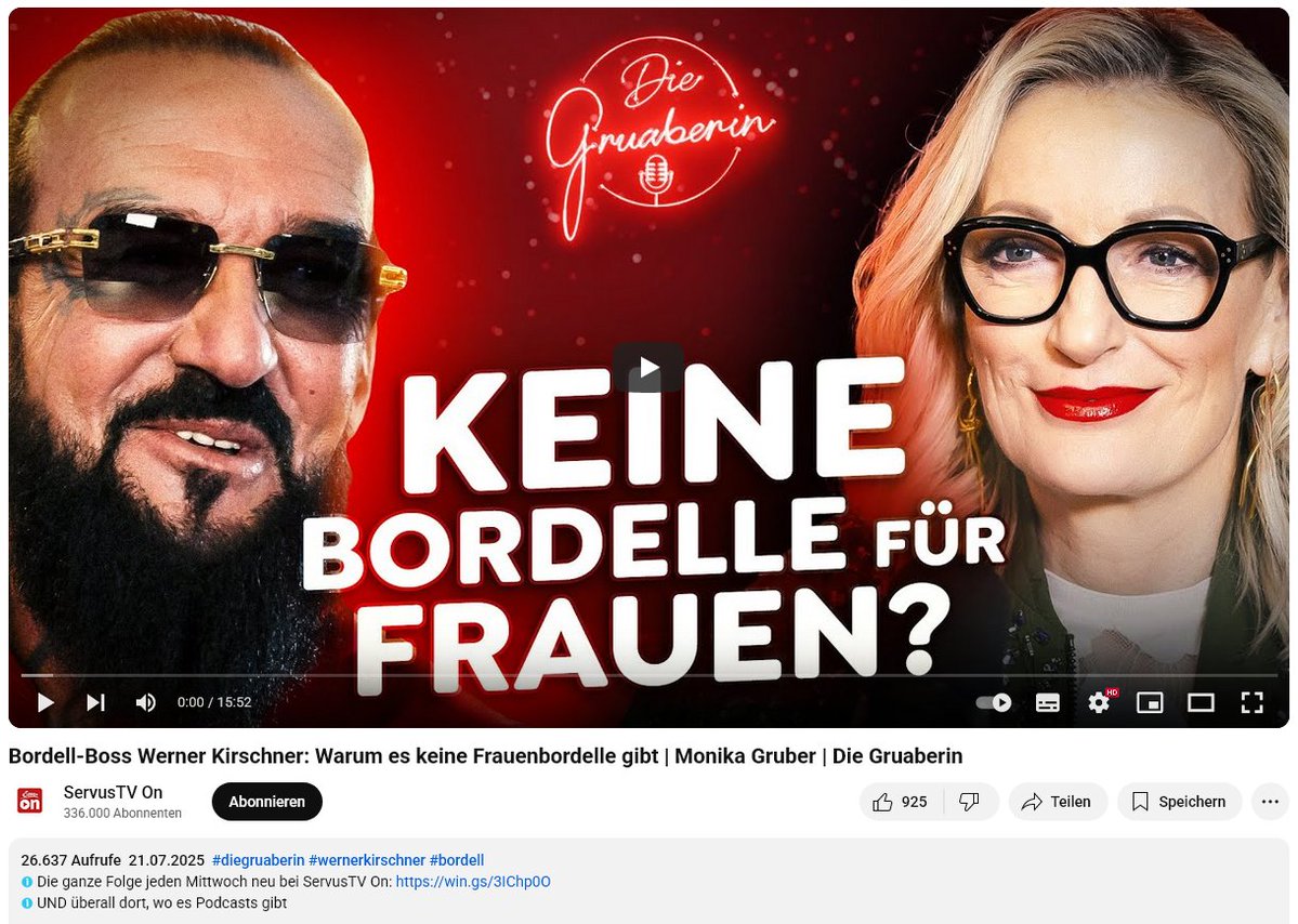 BRechercheteam's tweet image. Wir leben in seltsamen Zeiten. Eheberatung durch Bordellbetreiber Werner Kirschner (#WernerFrankfurt). Ziemlich cringe dieses interview. #MonikaGruber