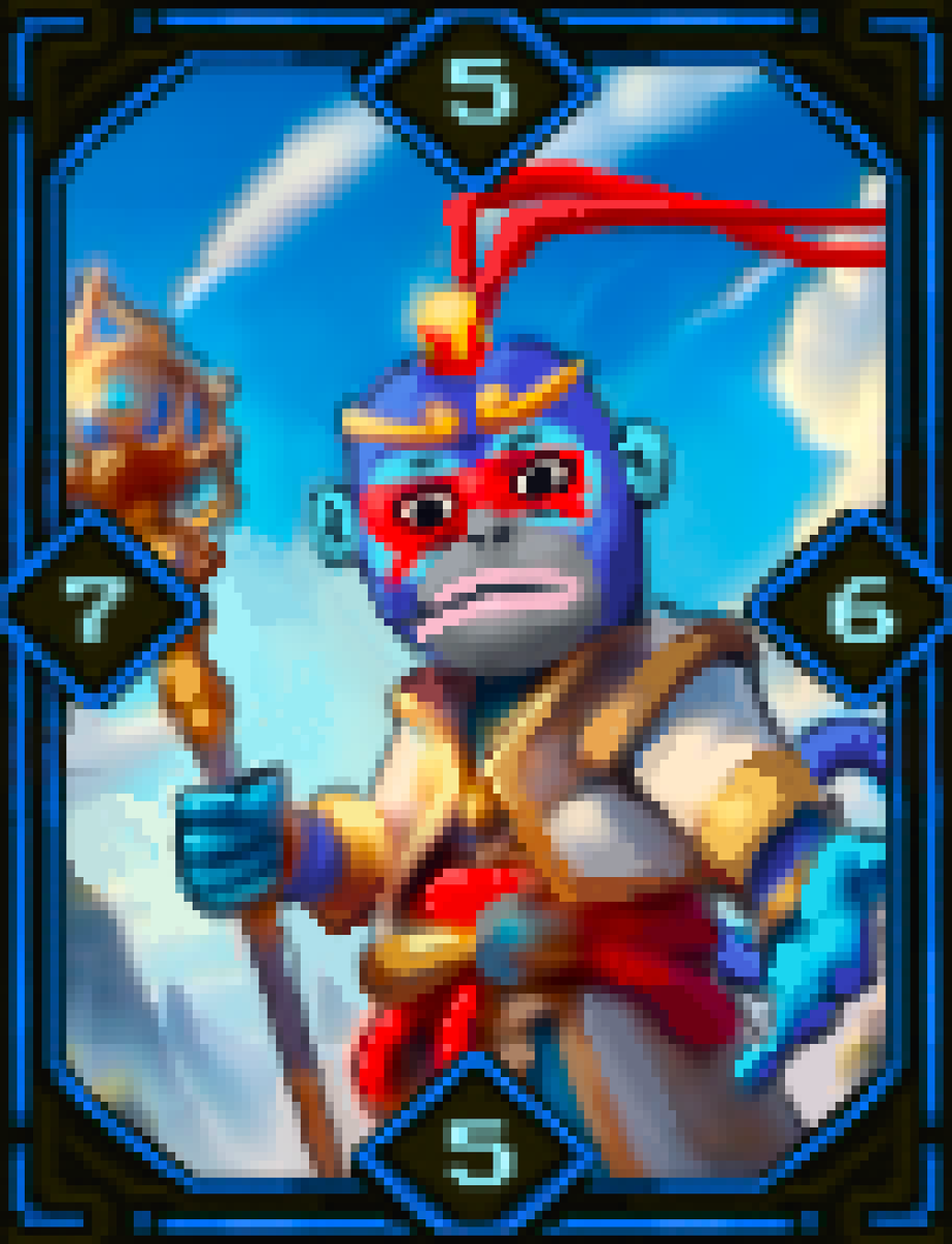 Runes_tcg's tweet image. Second @Ronin_Network Launch Promo Card teaser featuring..
Ronke King of @RonkeOnRon 👑
...RONKE
Art by: @Sushinobi_nft , the one and only