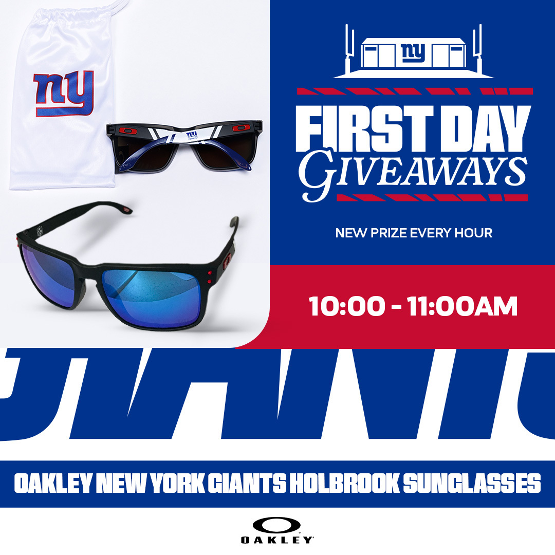 Giants's tweet image. Giants Oakley Sunglasses up for grabs 😎
Enter now for a chance to win: giants.com/firstdaygiveaw…