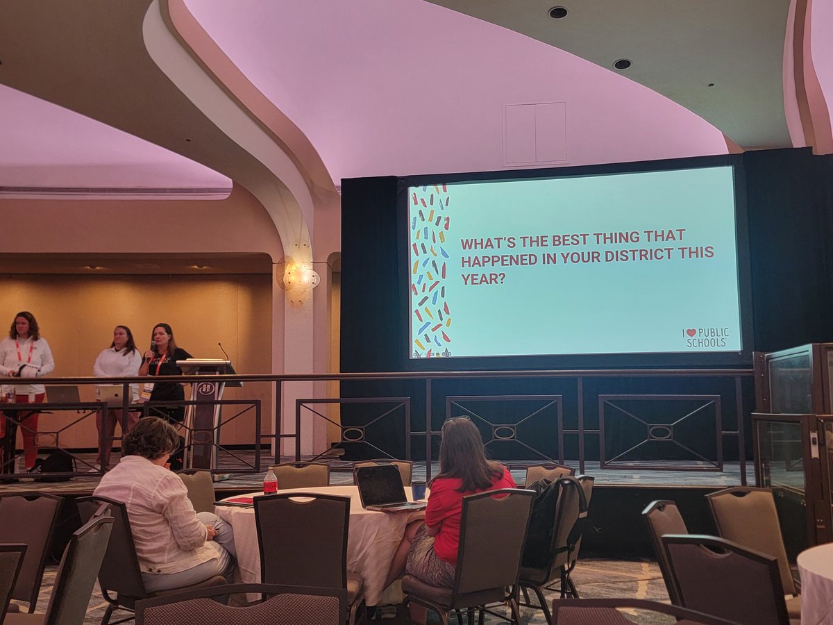 Started the morning with members of the Nebraska team sharing how the I ❤️ Public Schools movement began with the importance of collectively telling the successes and stories of public education. #NSPRA2025