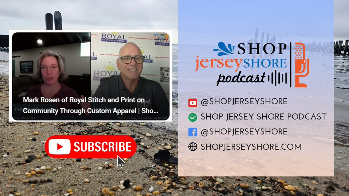 Episode 2 is out now! youtu.be/P4V7B0RSsvQ?si… This week on the Shop Jersey Shore Podcast, we’re featuring Mark Rosen, owner of Royal Stitch and Print in Brick, NJ.
Mark shares his inspiring journey from Brooklyn to Brick, how he built his custom embroidery and printing business!