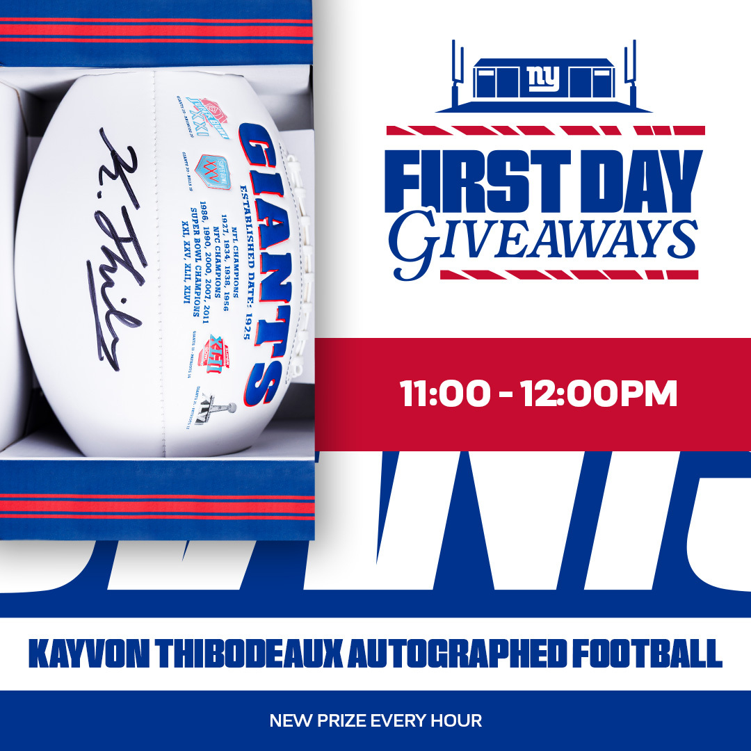 Giants's tweet image. Thibs autographed football 😮💨
Enter now for a chance to win: giants.com/firstdaygiveaw…