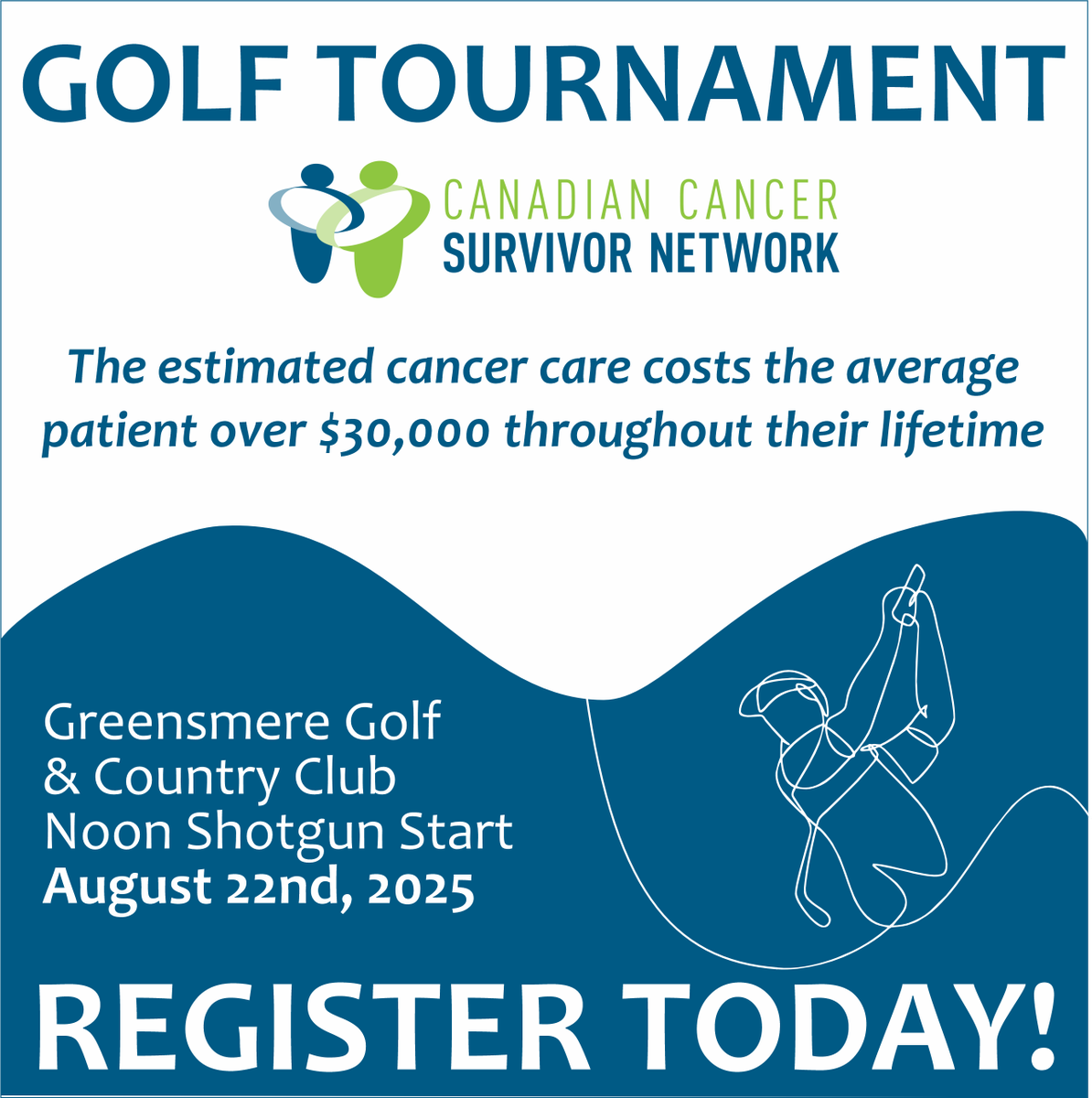 survivornetca's tweet image. What are you waiting for? Register today for our inaugural golf tournament today!
$125.00 per player, includes:
• 18 holes of golf, shotgun start
• Cart
• Lunch Bag
• Hole contests
• Dinner
• Tournament prizes, raffle, silent & live auctions
• A GREAT DAY!
