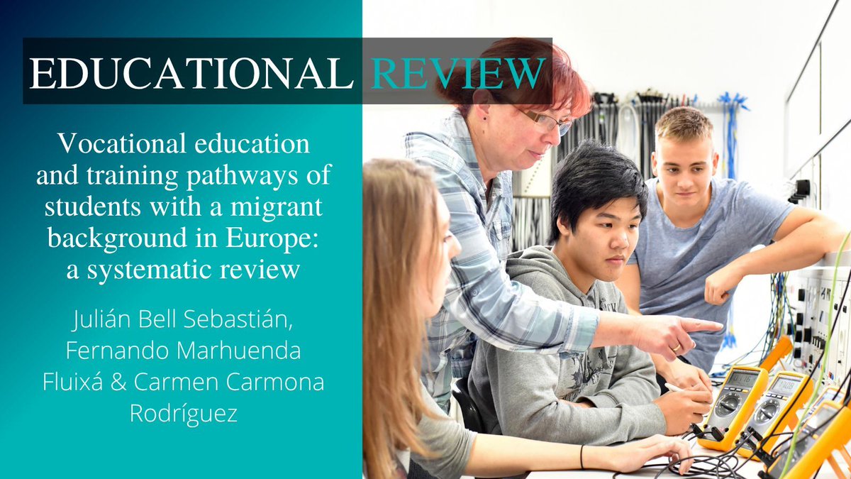 EdReview's tweet image. 📚 This systematic review explores how students with a migrant background navigate Vocational Education &amp;amp; Training (VET) in Europe.
Barriers, breakthroughs, and the path to inclusion—essential reading for education &amp;amp; policy professionals!

🔗 doi.org/10.1080/001319…
@Julianbs1997