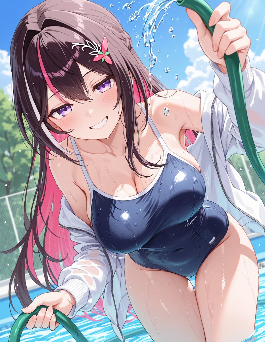 SekAI_AIart's tweet image. AZKi
びしょびしょにしてあげるね？😉