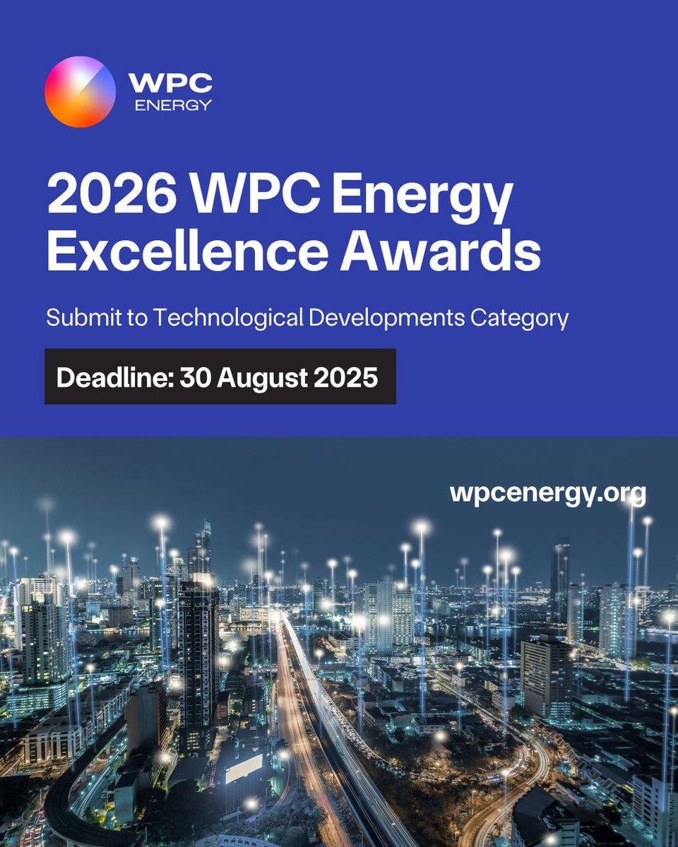 WPC_Energy's tweet image. Submissions are currently being accepted 2026 WPC Energy Excellence Awards.
More detail here: linkedin.com/feed/update/ur…
#NetZero #InclusionInEnergy #YoungProfessionals #EnergyLeadership