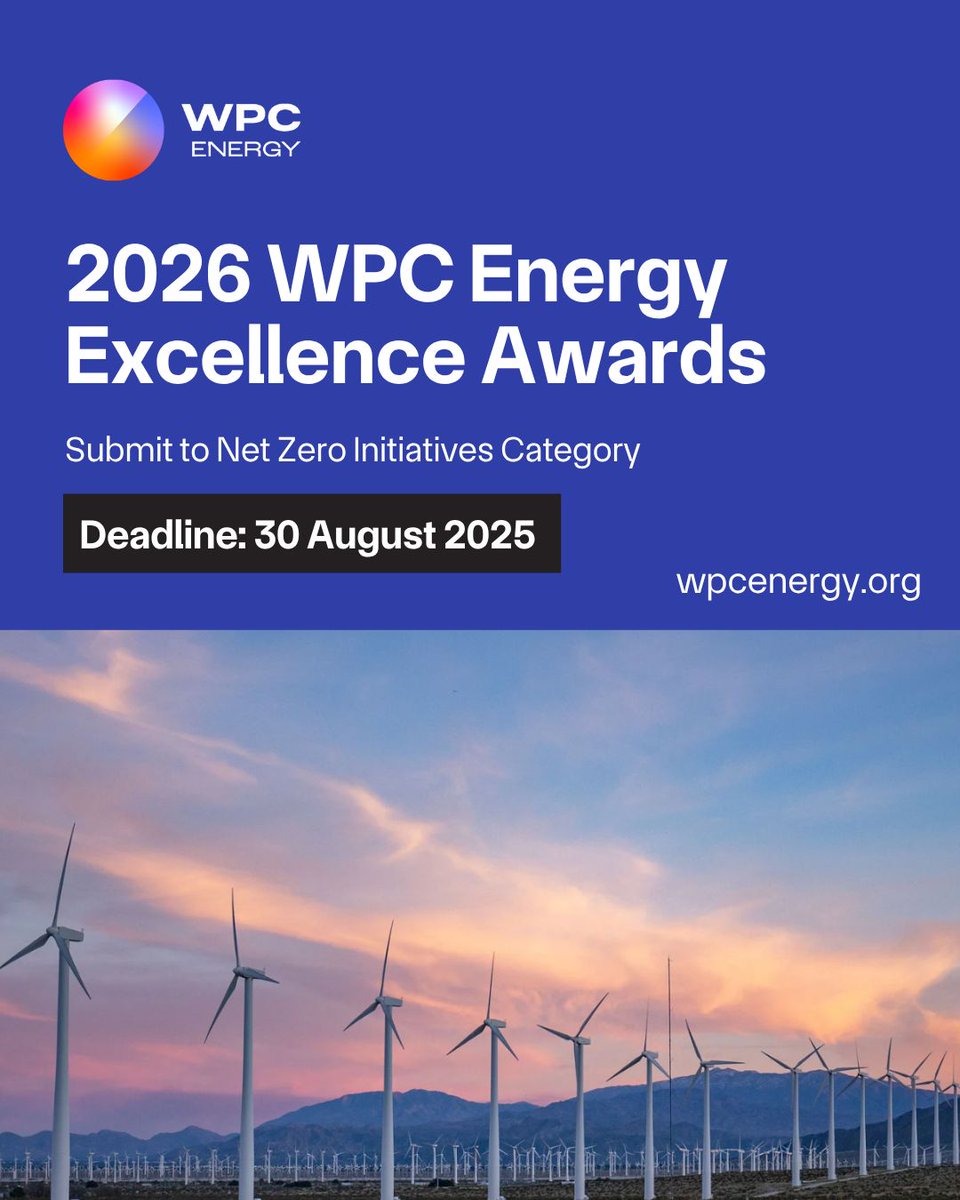 WPC_Energy's tweet image. Submissions are currently being accepted 2026 WPC Energy Excellence Awards.
More detail here: linkedin.com/feed/update/ur…
#NetZero #InclusionInEnergy #YoungProfessionals #EnergyLeadership