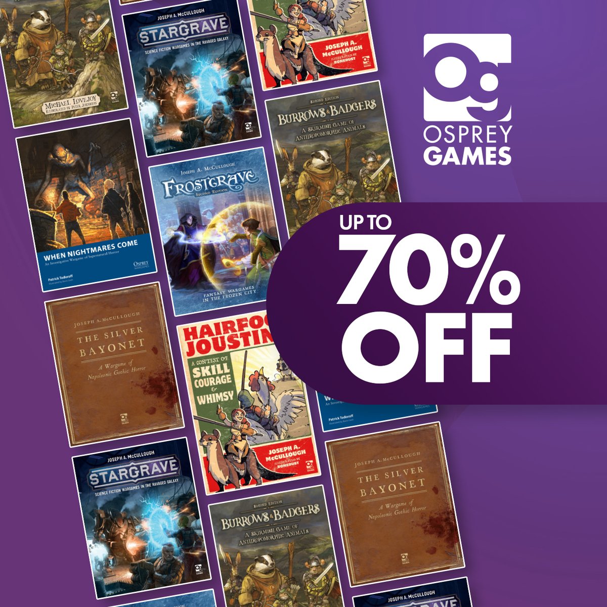 OspreyBooks's tweet image. The Osprey Sale is now on! Featuring a range of discounts up to 70% off, discover a fantastic range of books and games across our catalogue including historical wargames!
Browse here: bit.ly/4kfx96U
#Sale #Games #Wargames