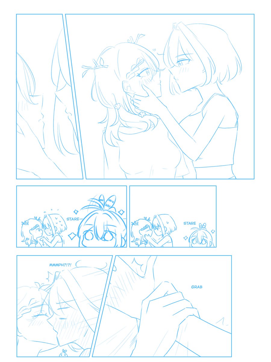 SummerFloofy's tweet image. Kissing is hard #kronfaumei