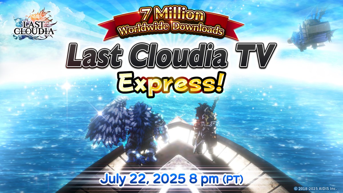 lastcloudiaen's tweet image. 📢The #LastCloudia TV Express starts streaming today at 8:00 pm (PT)!

There&apos;ll be more info about the new units, arks and update details, so don&apos;t miss it!👀

📺: youtube.com/live/jbRt9ho-w…