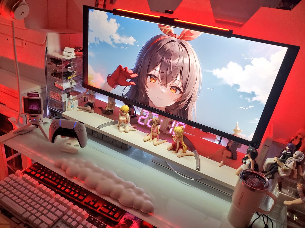 SSugoiyan's tweet image. 今日は炎元素アンバーちゃんで
( *´艸`)
暑い日は暑いなりに乗りきります
♪ (#^ー°)v
#desksetup