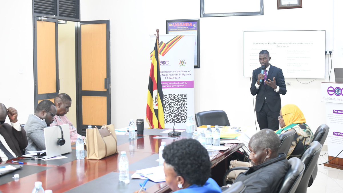 CSMakanga's tweet photo. Today I had an opportunity to moderate a crucial validation report on enhancing equal opportunities for ethnic minorities in Uganda at @EOC_UG Working towards a more inclusive and equitable society for all. https://t.co/nG8PJQDZ4y