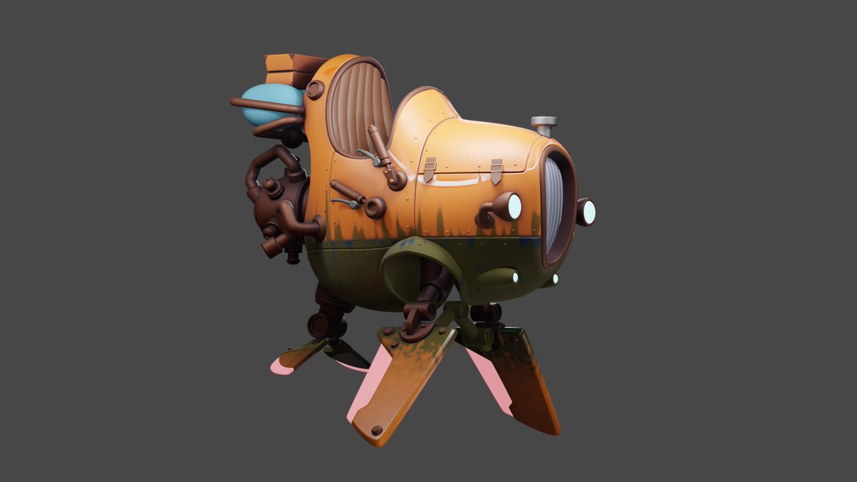 JCaronChara's tweet image. Finished up this small aircraft last weekend and forgot to post it. All done in blender with some fun on the shader slowly building muscle memory on the main nodes and how they function.
#b3d #hardsurface #aircraft #blender #plane