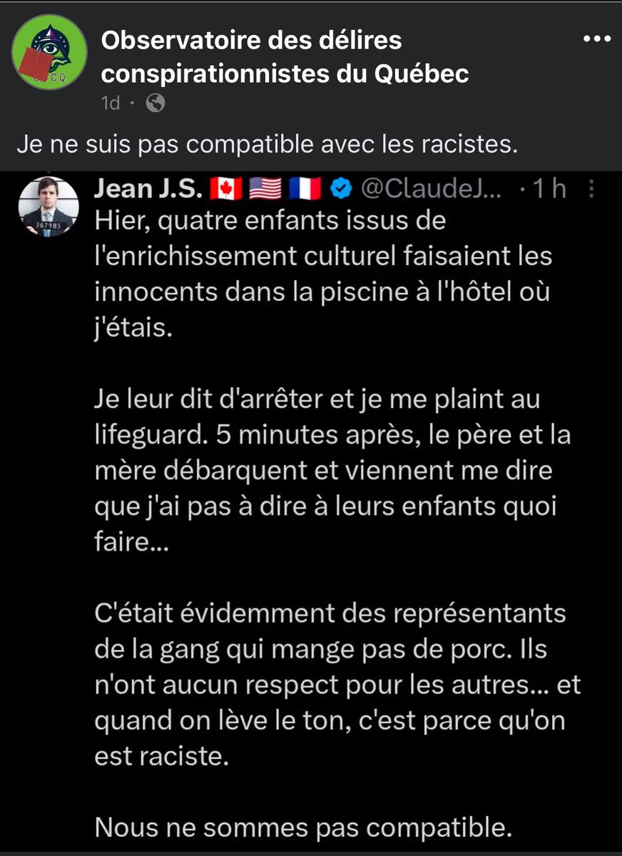 Frank_Whonose's tweet image. Ce tdc raciste qui invente des histoires de merde est dans tes abonnements?
Je te considère au même niveau.