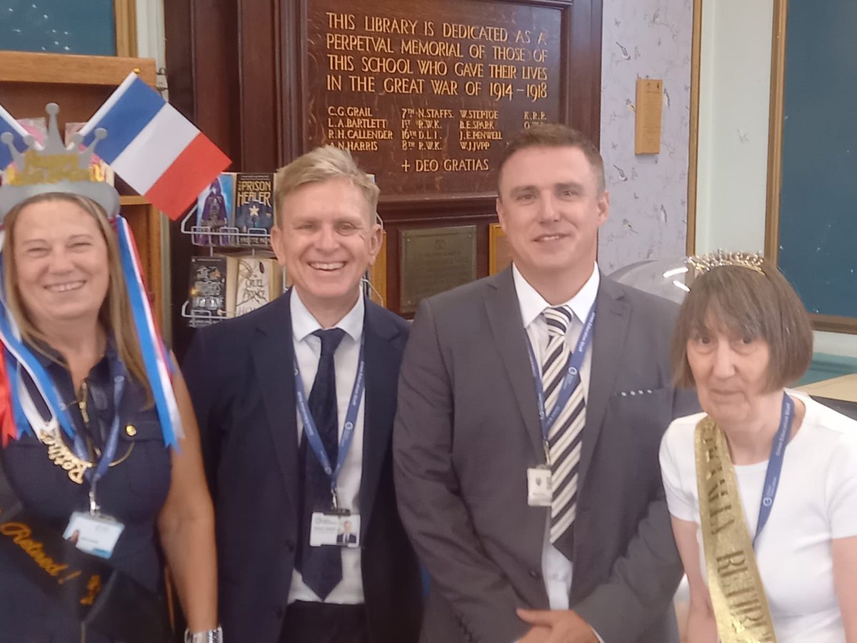 Today we have been celebrating the very Happy Retirement of Ms Roberts and Ms Lerosier who have been at TRS for 27 years and 30 years respectively. Thank you for everything you have done in your incredible time with us #integrity #excellence #ambition