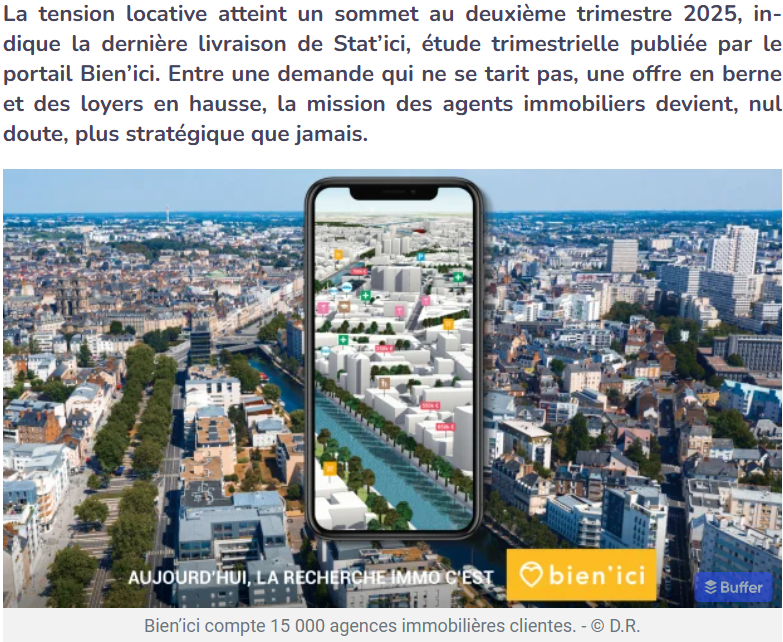 IMMOMATIN's tweet image. La tension locative atteint un sommet au deuxième trimestre 2025 d'après Stat’ici, l'étude trimestrielle de Bien'ici.
TOUS LES DÉTAILS 👉immomatin.com/portails/sites…
#immobilier #hashtag #location #Bienici #marchéimmobilier #logement