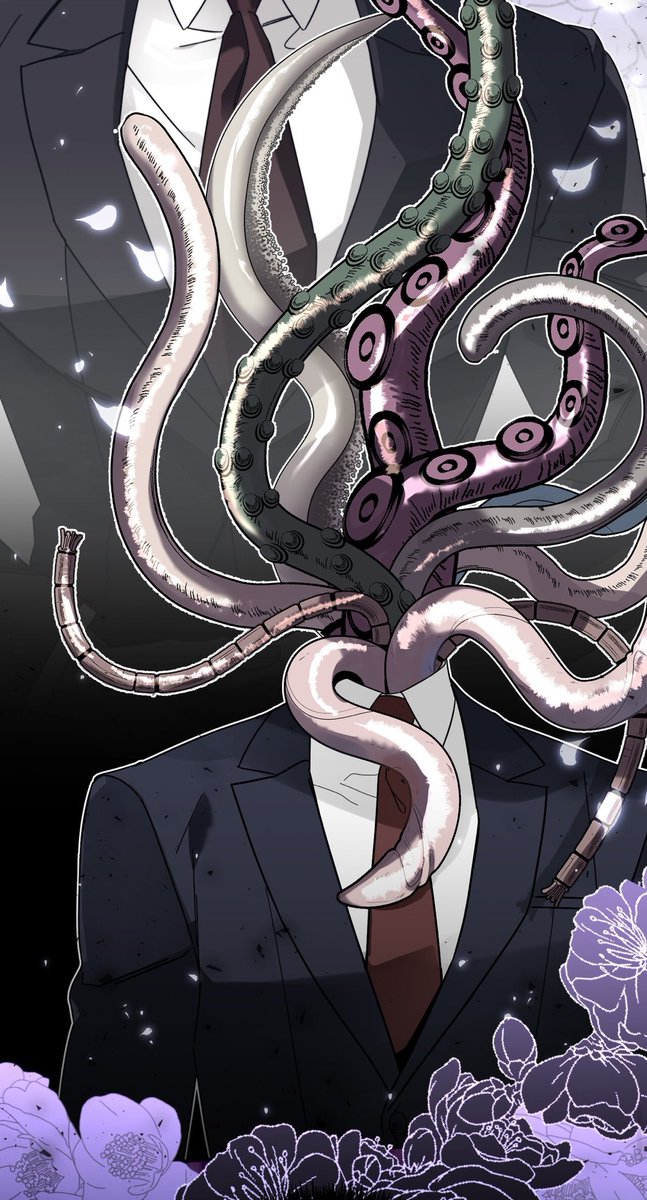 haerusb's tweet image. a new manhwa where the fl had an accident so she now sees her husband’s head as tentacles. It’s so weird but why did i actually like the first chapter that’s been released… it’s weirdly cute💀