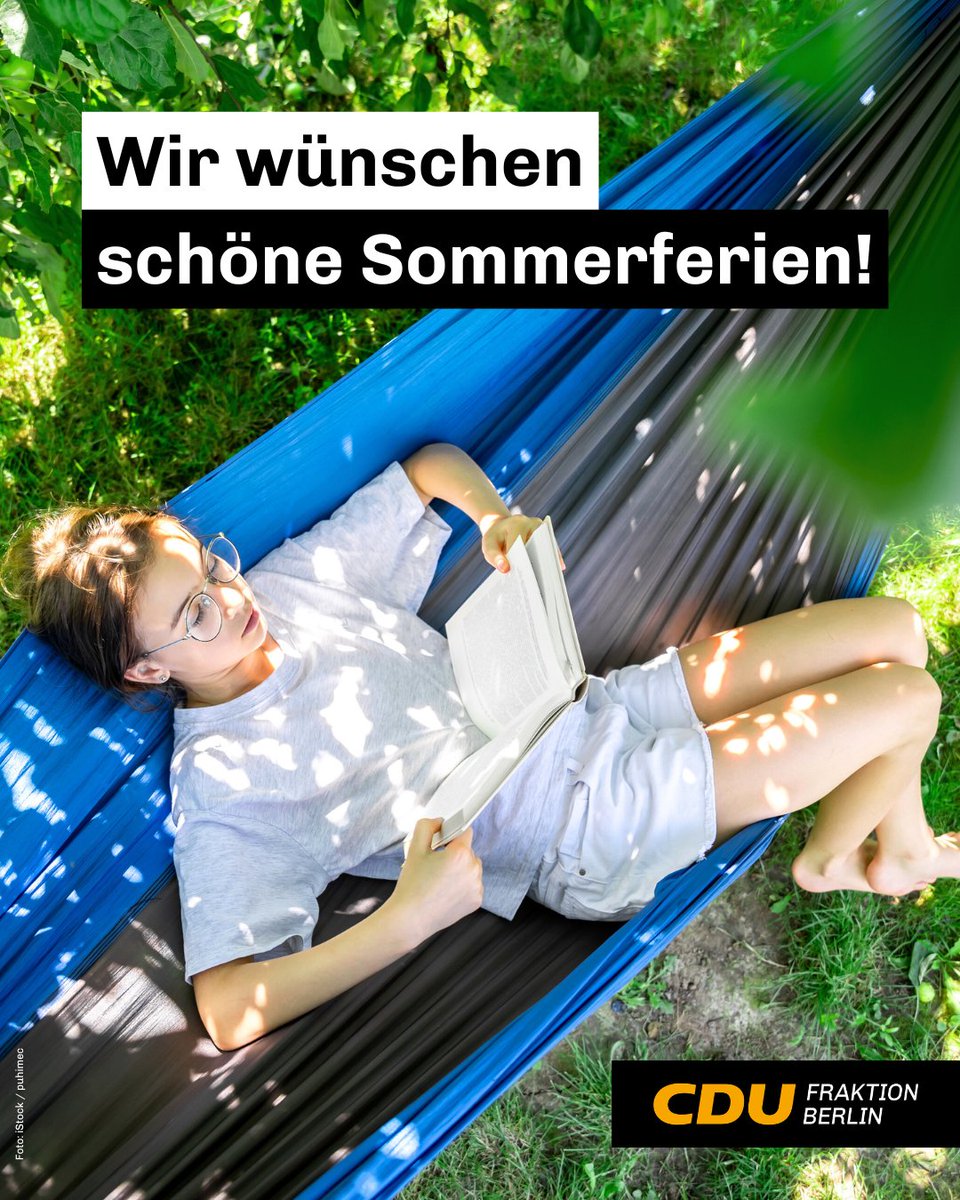 Letzter Schultag! Mit den Zeugnissen im Gepäck geht’s ab morgen in die Sommerferien – eine Zeit zum Durchatmen und Auftanken.

Diese Pause habt ihr euch verdient! Ein großes Dankeschön geht auch an alle Lehrkräfte, Schulsozialarbeiterinnen und -arbeiter, Eltern und alle anderen,