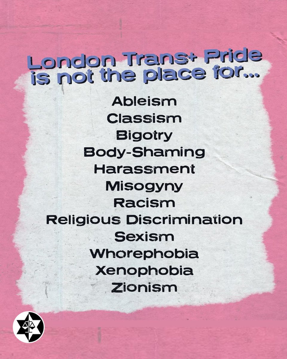 antisemitism's tweet image. This kind of exclusion is despicable.
The organisers of London Trans+ Pride say Zionists and their allies aren’t welcome at their demonstration this weekend.
Not only that, but the organisers apparently view Zionism as being in the same category as racism and sexism.
80% of…