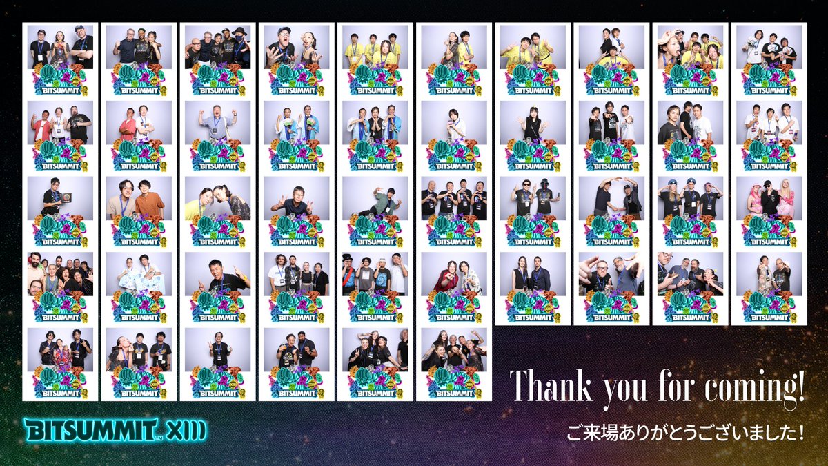 BitSummitJP's tweet image. #BitSummit13th 公式フォトブースで撮ったお気に入りショットたち📸!
今年の感動と出会いがぎゅっと詰まっています。
来年もまたこの場所でお会いしましょう✨
#BitSummit