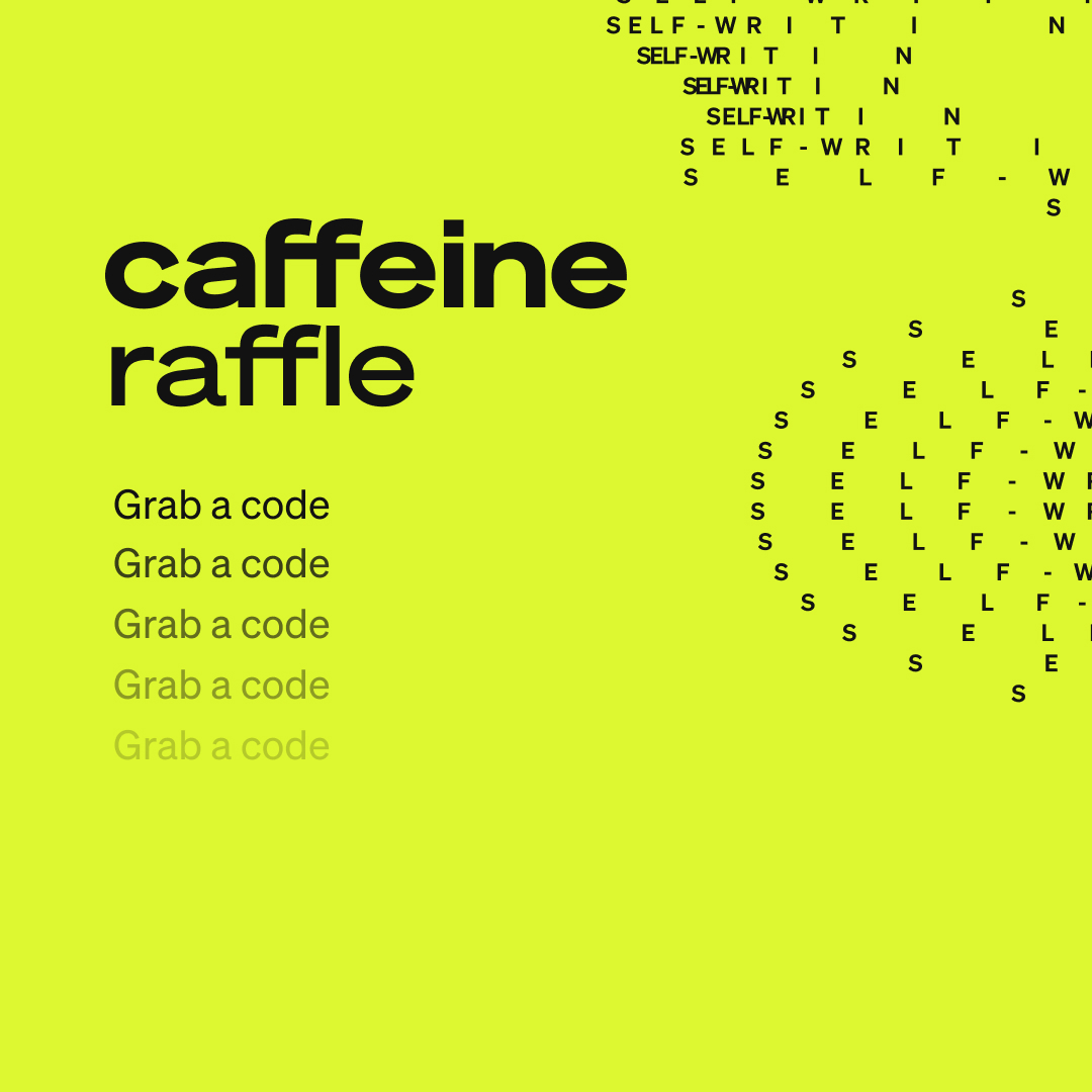 caffeineai's tweet image. We're going again. It’s Caffeine raffle time ⬇️
237276eb-91d8-4bb2-86fc-cf3decec1f23
07791dcf-c202-4875-b0f8-3cde03a96120
4f25209c-3485-4122-be03-fd220f828434
ef22eed6-e173-47e7-9569-19173118277e
d6119acb-12c1-4228-9d9e-d6dda3ad11aa
👉 caffeine.ai