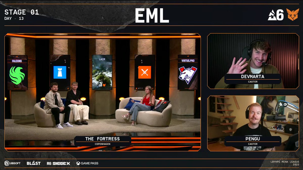 devmartajames's tweet image. IT'S GRAND FINAL DAY!
Time to crown the first champion of the Europe-MENA League 👑
ttv/rainbow6