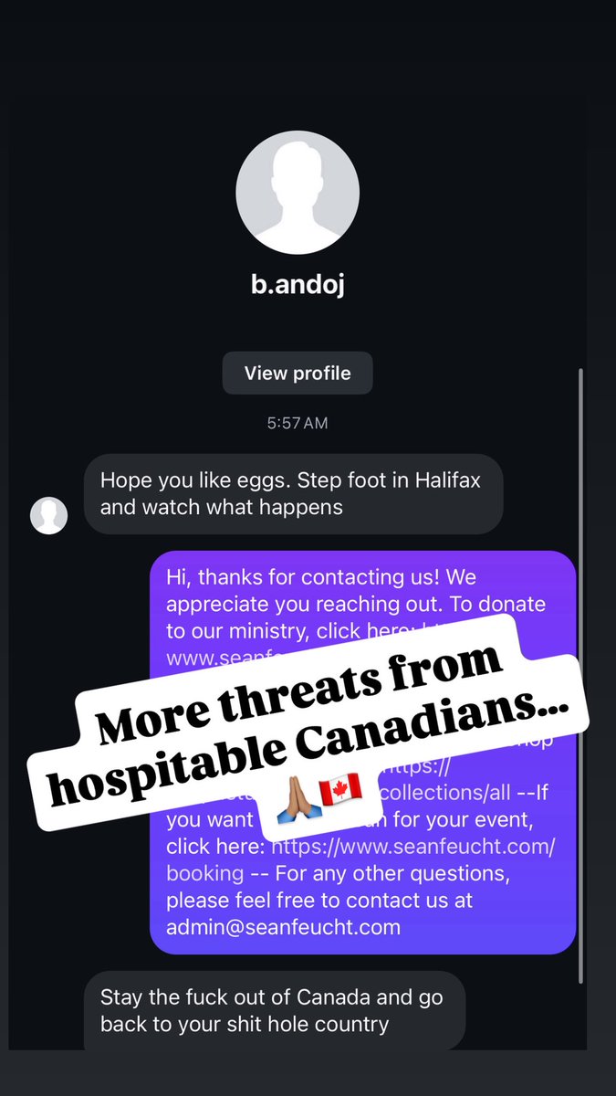 seanfeucht's tweet image. Hey now, what’s up with this “Canadian hospitality” I keep hearing about?! 🤣